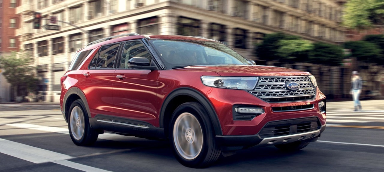 ford explorer 2023 mới màu đỏ